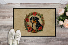 Load image into Gallery viewer, Appenzeller Sennenhund Christmas Flowers Doormat