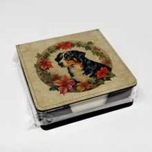 Load image into Gallery viewer, Appenzeller Sennenhund Christmas Flowers PU Leather Note Paper Holder