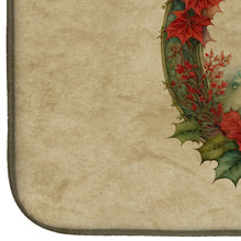 Load image into Gallery viewer, Australian Cattle Dog Christmas Flowers Dish Drying Mat