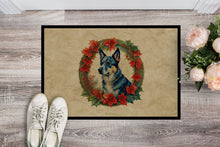 Load image into Gallery viewer, Australian Cattle Dog Christmas Flowers Doormat