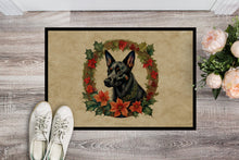 Load image into Gallery viewer, Australian Kelpie Christmas Flowers Doormat