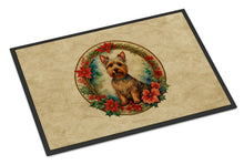 Load image into Gallery viewer, Australian Terrier Christmas Flowers Doormat-24x36 Indoor / Outdoor Rug | Made in USA