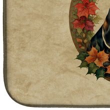 Load image into Gallery viewer, Basset Hound Christmas Flowers Dish Drying Mat