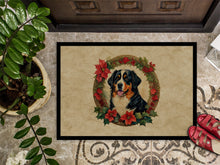 Load image into Gallery viewer, Bernese Mountain Dog Christmas Flowers Doormat