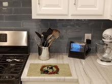 Load image into Gallery viewer, Border Collie Christmas Flowers Glass Cutting Boards – Durable, Decorative Kitchen Art