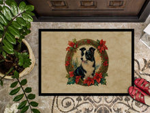 Load image into Gallery viewer, Border Collie Christmas Flowers Doormat