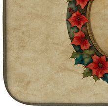 Load image into Gallery viewer, Borzoi Christmas Flowers Dish Drying Mat