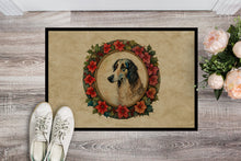 Load image into Gallery viewer, Borzoi Christmas Flowers Doormat-24x36 Indoor / Outdoor Rug | Made in USA