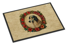 Load image into Gallery viewer, Borzoi Christmas Flowers Doormat