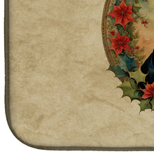 Load image into Gallery viewer, Boston Terrier Christmas Flowers Dish Drying Mat