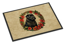 Load image into Gallery viewer, Bouvier des Flandres Christmas Flowers Doormat