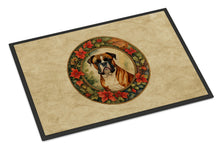 Load image into Gallery viewer, Boxer Christmas Flowers Doormat-24x36 Indoor / Outdoor Rug | Made in USA