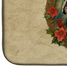 Load image into Gallery viewer, English Bulldog Christmas Flowers Dish Drying Mat