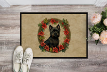 Load image into Gallery viewer, Cairn Terrier Christmas Flowers Doormat - 18X27 Indoor / Outdoor Rug | Made in USA