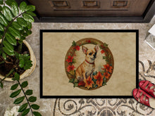 Load image into Gallery viewer, Chihuahua Christmas Flowers Doormat