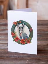 Load image into Gallery viewer, Chinese Crested Christmas Flowers Greeting Cards - Blank Note Cards – 8-Pack of Artist-Designed Cards with Envelopes