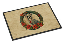 Load image into Gallery viewer, Chinese Crested Christmas Flowers Doormat