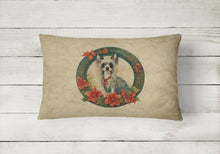 Load image into Gallery viewer, Chinese Crested Christmas Flowers Throw Pillow