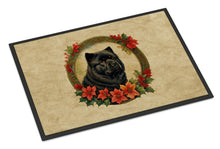 Load image into Gallery viewer, Chow Chow Christmas Flowers Doormat - 18X27 Indoor / Outdoor Rug | Made in USA