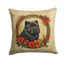 Load image into Gallery viewer, Chow Chow Christmas Flowers Throw Pillow