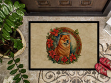 Load image into Gallery viewer, Chow Chow Christmas Flowers Doormat-24x36 Indoor / Outdoor Rug | Made in USA