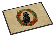 Load image into Gallery viewer, Cocker Spaniel Christmas Flowers Doormat-24x36 Indoor / Outdoor Rug | Made in USA