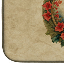 Load image into Gallery viewer, Corgi Christmas Flowers Dish Drying Mat