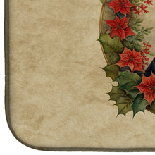 Load image into Gallery viewer, Corgi Christmas Flowers Dish Drying Mat