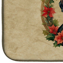 Load image into Gallery viewer, Dachshund Christmas Flowers Dish Drying Mat
