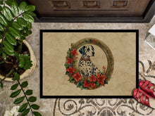 Load image into Gallery viewer, Dalmatian Christmas Flowers Doormat
