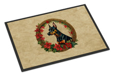 Load image into Gallery viewer, Doberman Pinscher Christmas Flowers Doormat-24x36 Indoor / Outdoor Rug | Made in USA