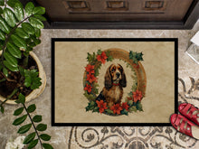 Load image into Gallery viewer, English Cocker Spaniel Christmas Flowers Doormat