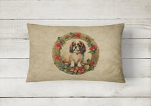 Load image into Gallery viewer, English Toy Spaniel Christmas Flowers Throw Pillow