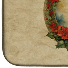 Load image into Gallery viewer, Finnish Lapphund Christmas Flowers Dish Drying Mat