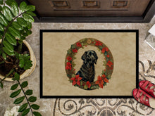 Load image into Gallery viewer, Flat-Coated Retriever Christmas Flowers Doormat