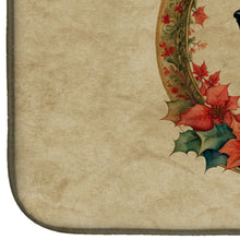 Load image into Gallery viewer, German Shepherd Christmas Flowers Dish Drying Mat