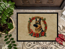 Load image into Gallery viewer, German Shepherd Christmas Flowers Doormat-24x36 Indoor / Outdoor Rug | Made in USA