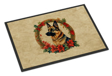 Load image into Gallery viewer, German Shepherd Christmas Flowers Doormat-24x36 Indoor / Outdoor Rug | Made in USA