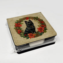 Load image into Gallery viewer, German Spitz Christmas Flowers PU Leather Note Paper Holder