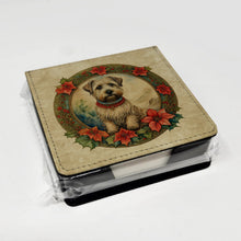 Load image into Gallery viewer, Glen of Imaal Terrier Christmas Flowers PU Leather Note Paper Holder