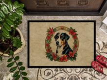 Load image into Gallery viewer, Greater Swiss Mountain Dog Christmas Flowers Doormat