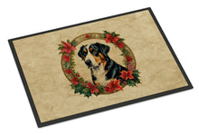 Load image into Gallery viewer, Greater Swiss Mountain Dog Christmas Flowers Doormat