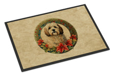 Load image into Gallery viewer, Havanese Christmas Flowers Doormat-24x36 Indoor / Outdoor Rug | Made in USA