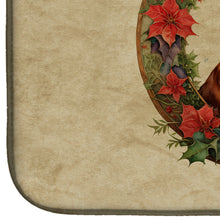 Load image into Gallery viewer, Irish Setter Christmas Flowers Dish Drying Mat