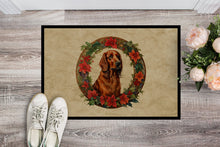 Load image into Gallery viewer, Irish Setter Christmas Flowers Doormat-24x36 Indoor / Outdoor Rug | Made in USA