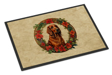 Load image into Gallery viewer, Irish Setter Christmas Flowers Doormat-24x36 Indoor / Outdoor Rug | Made in USA