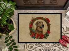 Load image into Gallery viewer, Irish Wolfhound Christmas Flowers Doormat
