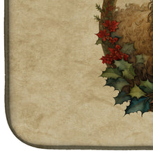 Load image into Gallery viewer, Komondor Christmas Flowers Dish Drying Mat