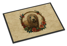 Load image into Gallery viewer, Komondor Christmas Flowers Doormat-24x36 Indoor / Outdoor Rug | Made in USA