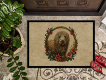 Load image into Gallery viewer, Komondor Christmas Flowers Doormat